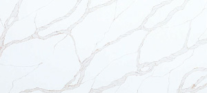  A stone product named Calacutta Rivolo, offered in Bangalore, showcasing fluid gray patterns on a sleek white surface, perfect for elegant designs.